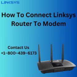 How to connect linksys router to modem