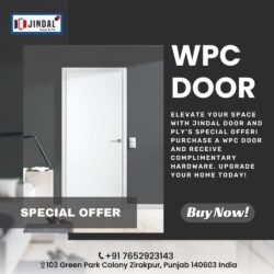 Elevate Your Space With Jindal Door And Ply's Special Offer on WPC Door!