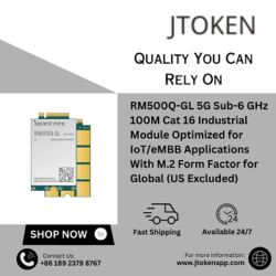 RM500Q-GL 5G Sub-6 GHz 100M Cat 16 Industrial Module Optimized for IoTeMBB Applications With M.2 Form Factor for Global (US Excluded)