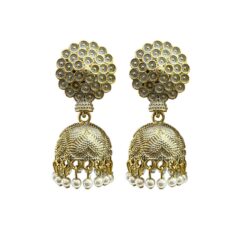 silver indian style earrings