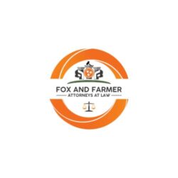 Fox and farmer logo