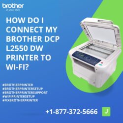 How do I connect my Brother DCP l2550dw printer to Wi-Fi