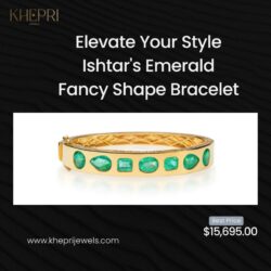Elevate Your Style Ishtar's Emerald Fancy Shape Bracelet