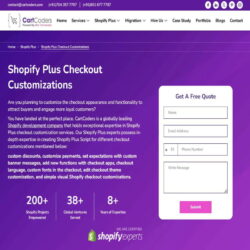 Shopify Plus Checkout Customizations - CartCoders
