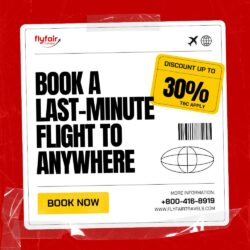 Book a Last-Minute Flight to anywhere