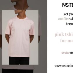 pink tshirt for men