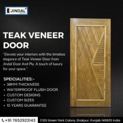 Teak Veneer Door By Jindal Door And Ply