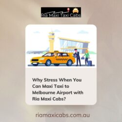 Why Stress When You Can Maxi Taxi to Melbourne Airport with Ria Maxi Cabs