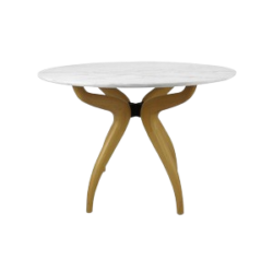Dine in Elegance with a Calacatta Marble Dining Table