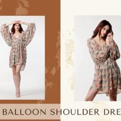 Balloon Shoulder Dress