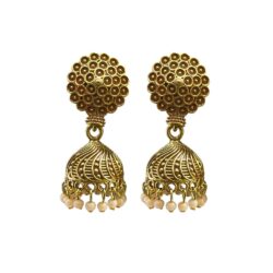 maroon jhumka earrings