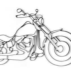 Motorcycle metal art