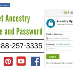 Reset Ancestry username and password