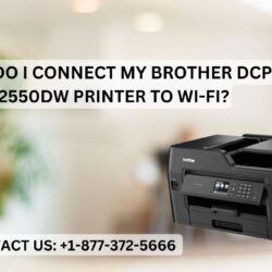 How do I connect my Brother DCP l2550dw printer to Wi-Fi (1)